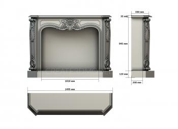 نموذج ثلاثي الأبعاد لآلة CNC المواقد 
